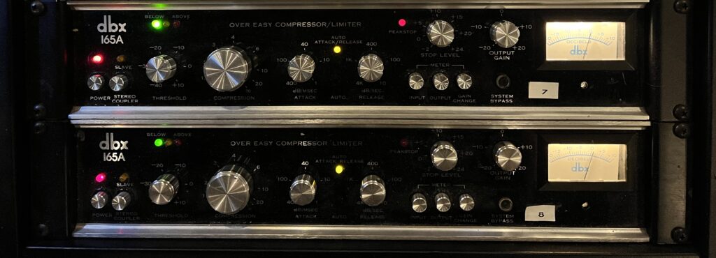 Pair of DBX 165a compressors